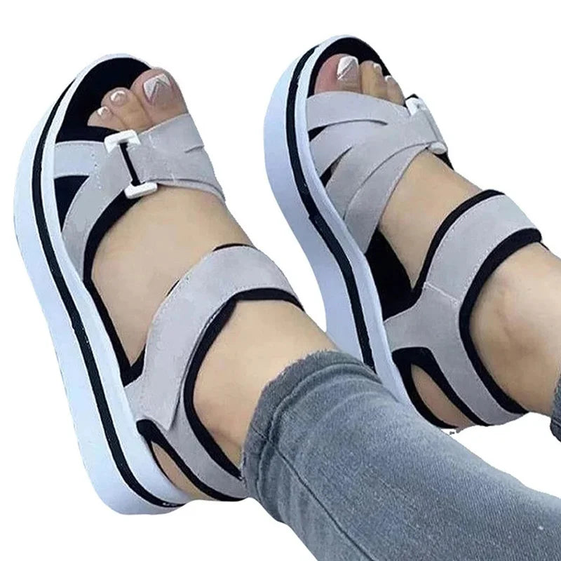 Luna Zomer Plateau Sandali Per Donne Eleganti