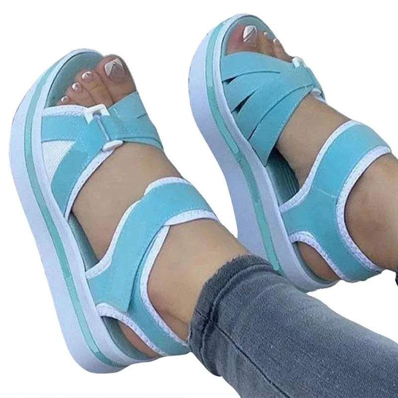 Luna Zomer Plateau Sandali Per Donne Eleganti