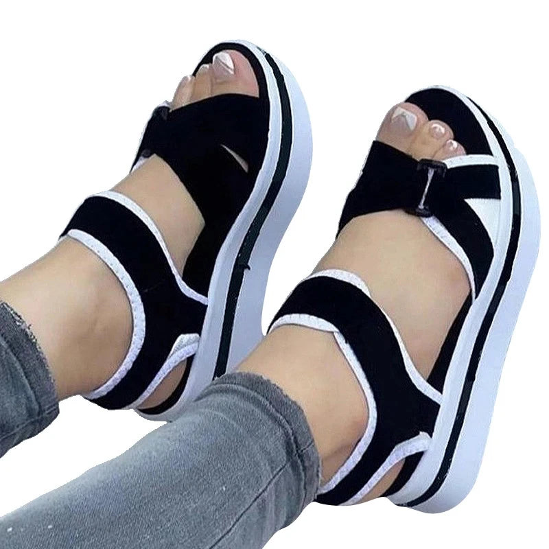 Luna Zomer Plateau Sandali Per Donne Eleganti