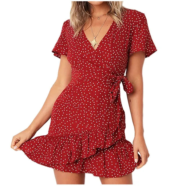 Verzauberndes "Blumenpracht" Mini Kleid für einen verführerischen Look
