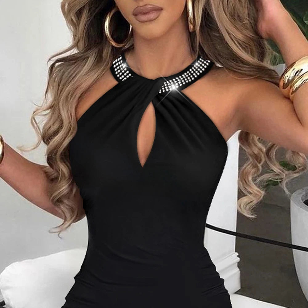GlamourDames Sommer Sexy Schlanke Wickelkleid