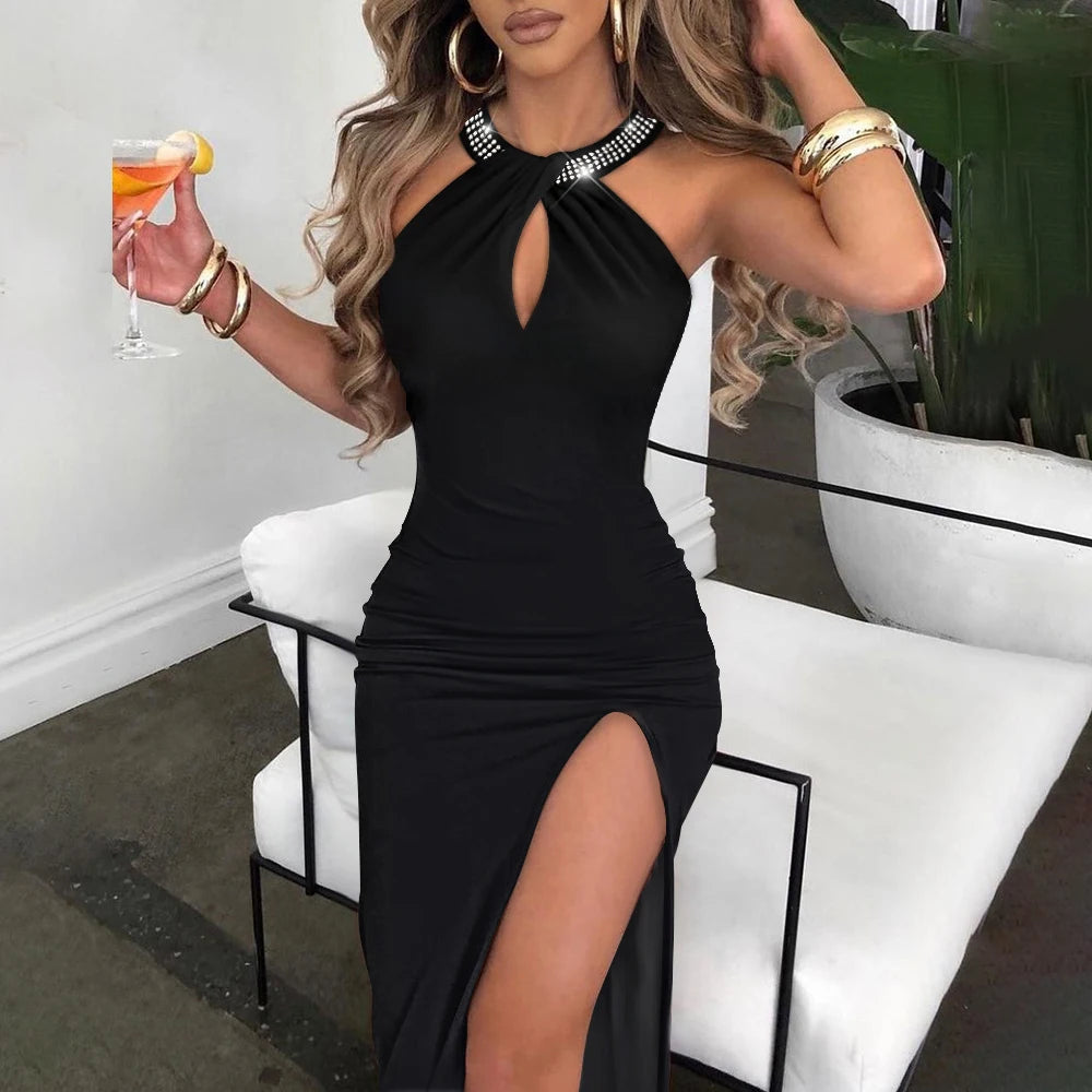 GlamourDames Sommer Sexy Schlanke Wickelkleid
