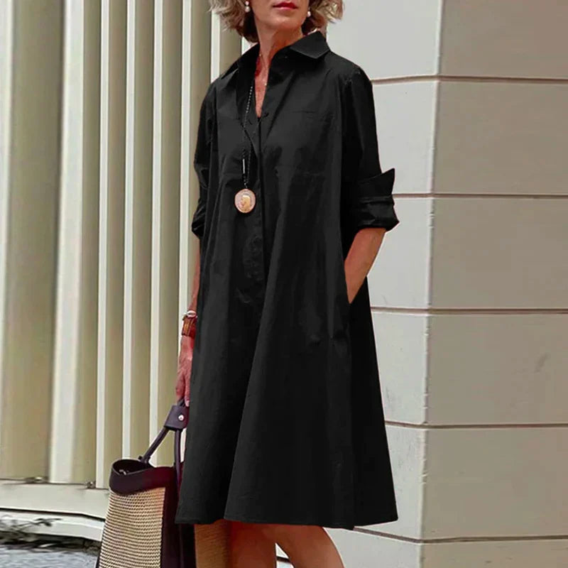 NovaChique Camicia Abito in Cotone per Donne Attente allo Stile