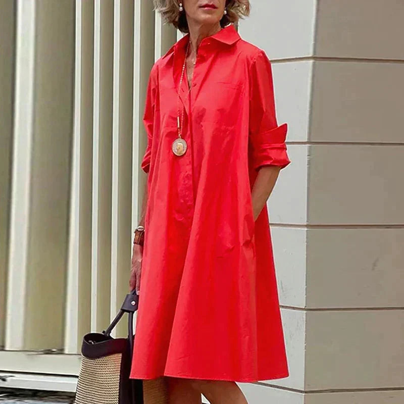 NovaChique Camicia Abito in Cotone per Donne Attente allo Stile