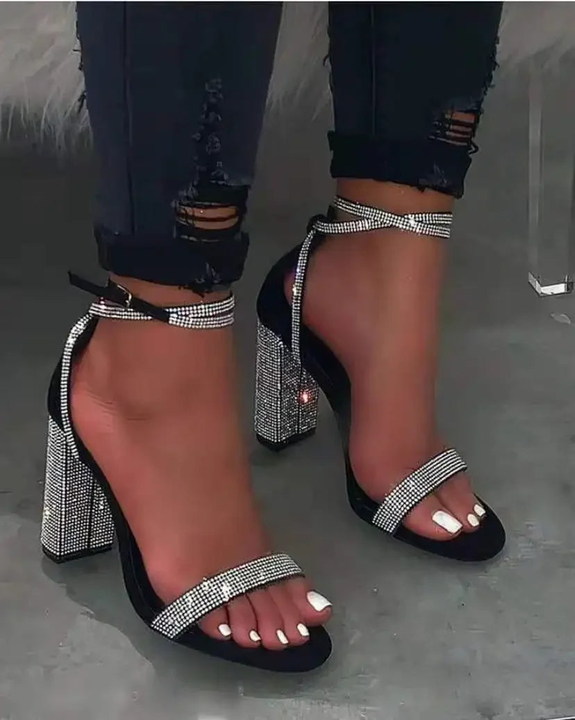 Shiny Diamond Sandals for Women