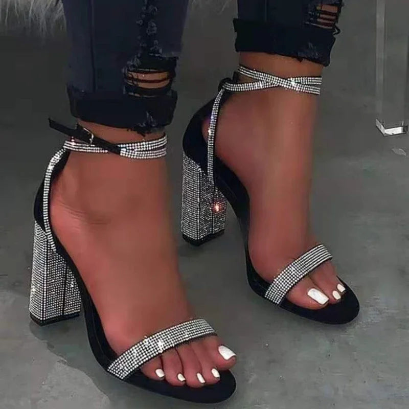Shiny Diamond Sandals for Women