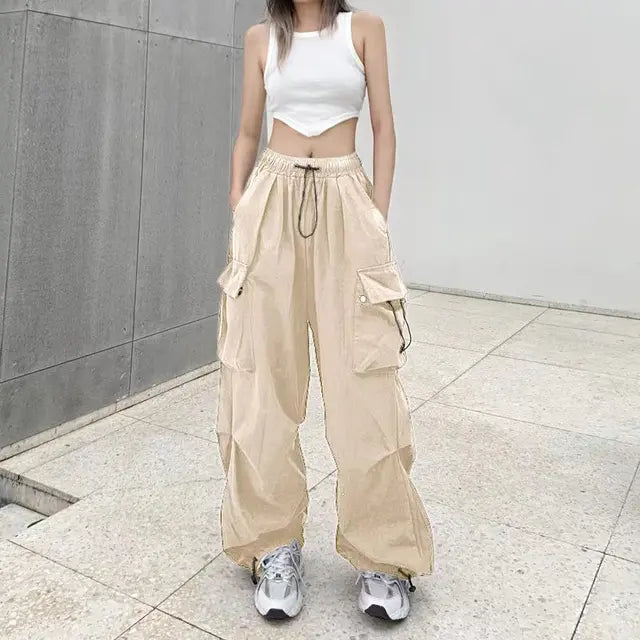 Casual High Waist Cargo Pants for Women