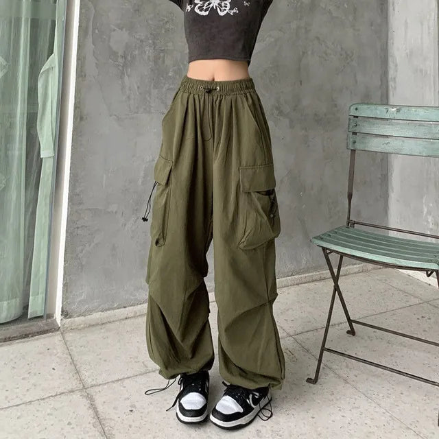 Casual High Waist Cargo Pants for Women