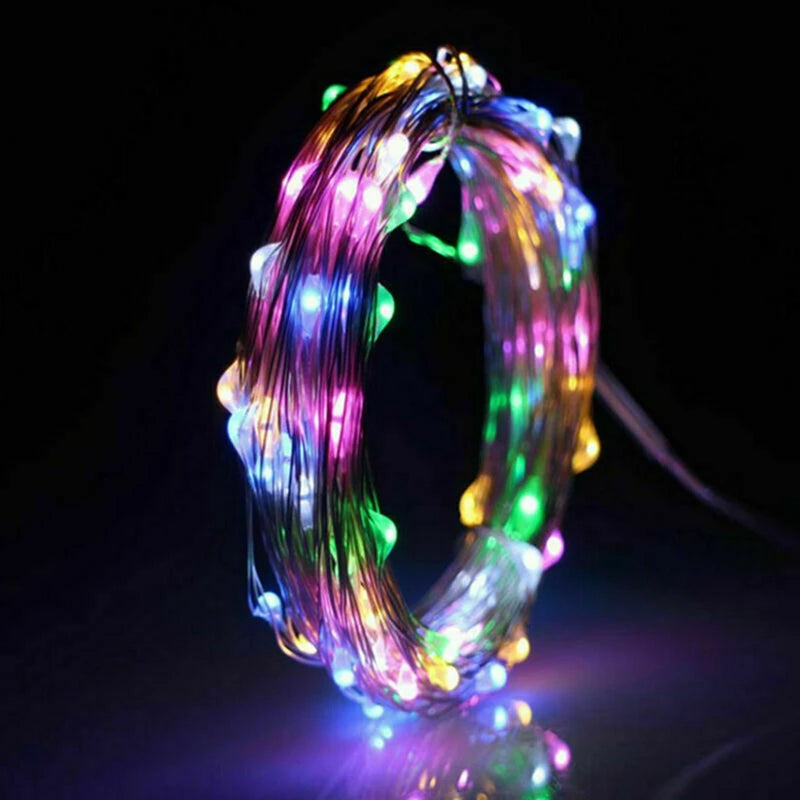 Catena luminosa esterna resistente alle intemperie con lampade LED