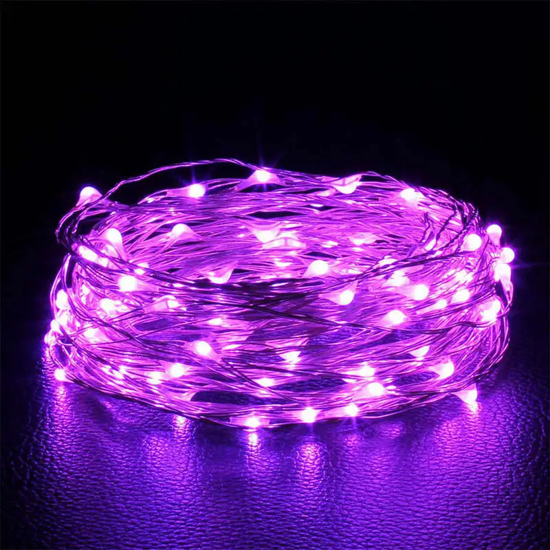 Catena luminosa esterna resistente alle intemperie con lampade LED