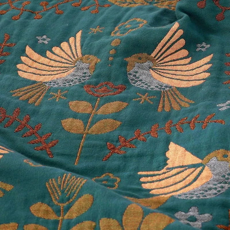 Wendbare Zachte Fleece Deken met Vogelmotief