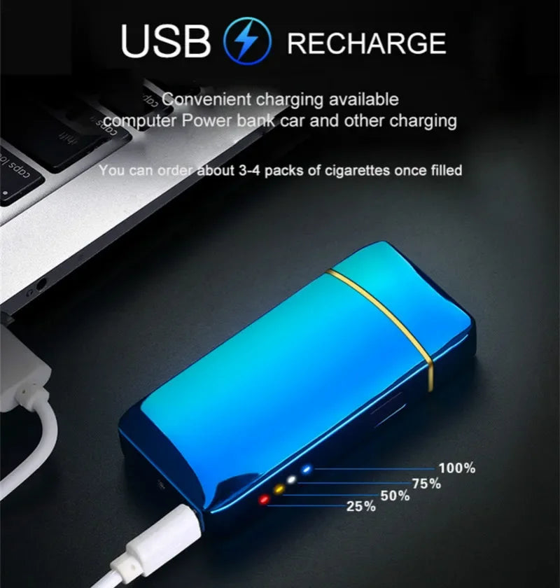 Accendino USB antivento con design moderno