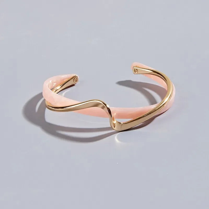 GlimGloed Braccialetti Geometrici Flessibili a Forma di C