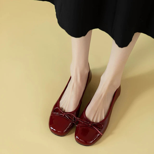 Chloe Vlinder Ballettschuhe mit niedrigen Absätzen
