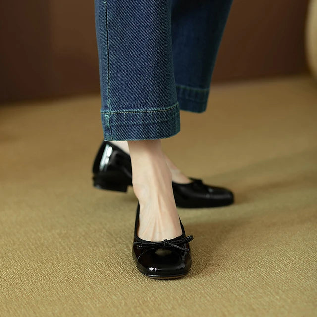Chloe Vlinder Ballettschuhe mit niedrigen Absätzen