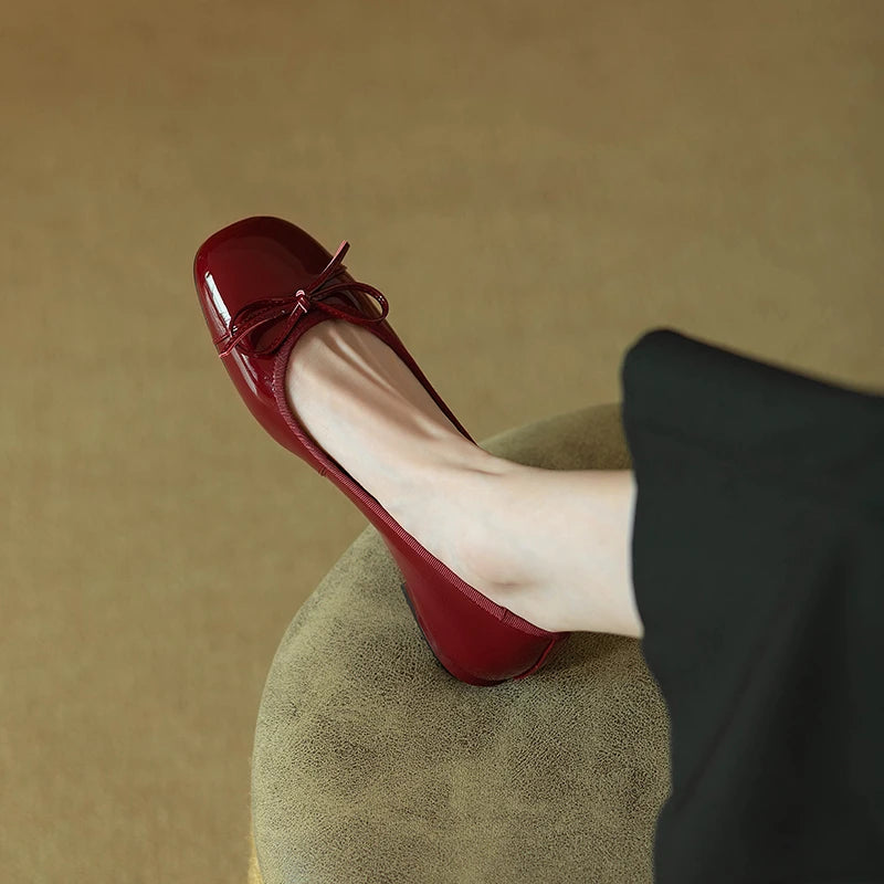 Chloe Vlinder Balletschoenen met Lage Hakken