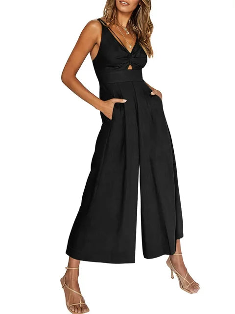 V-hals jumpsuit van Zonnestraal Mode.