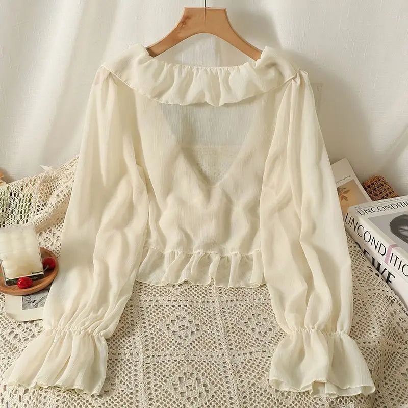 Camicia estiva in chiffon Belle Époque