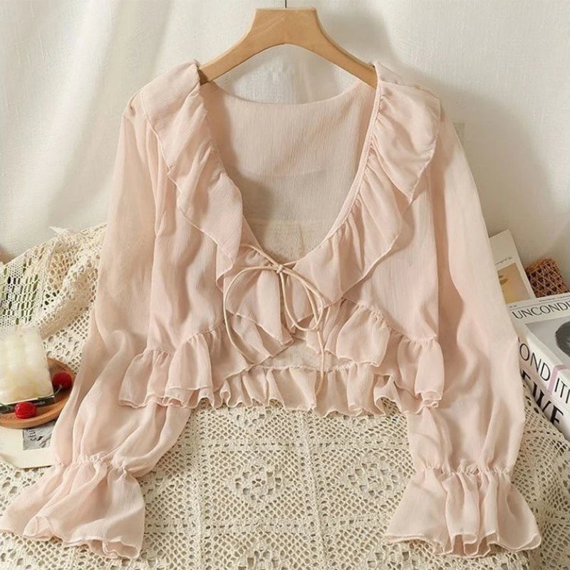 Camicia estiva in chiffon Belle Époque