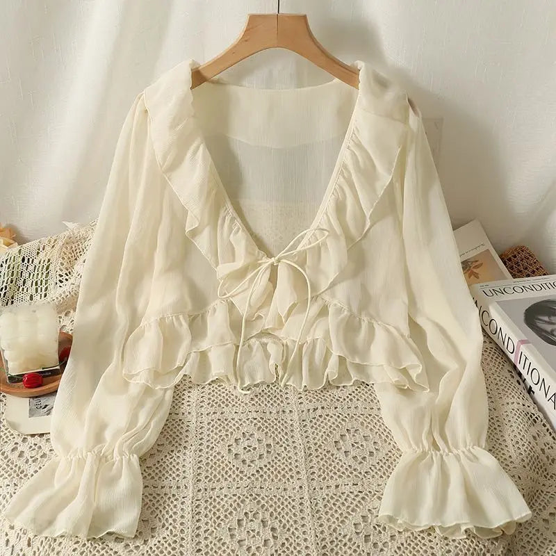 Camicia estiva in chiffon Belle Époque