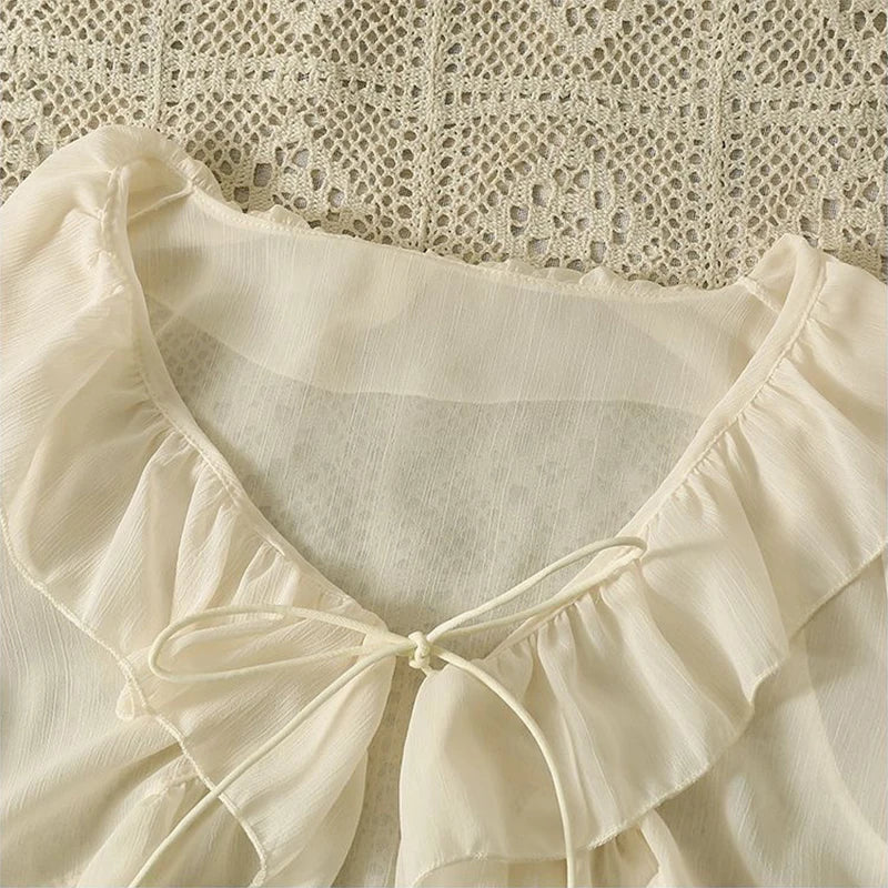 Camicia estiva in chiffon Belle Époque