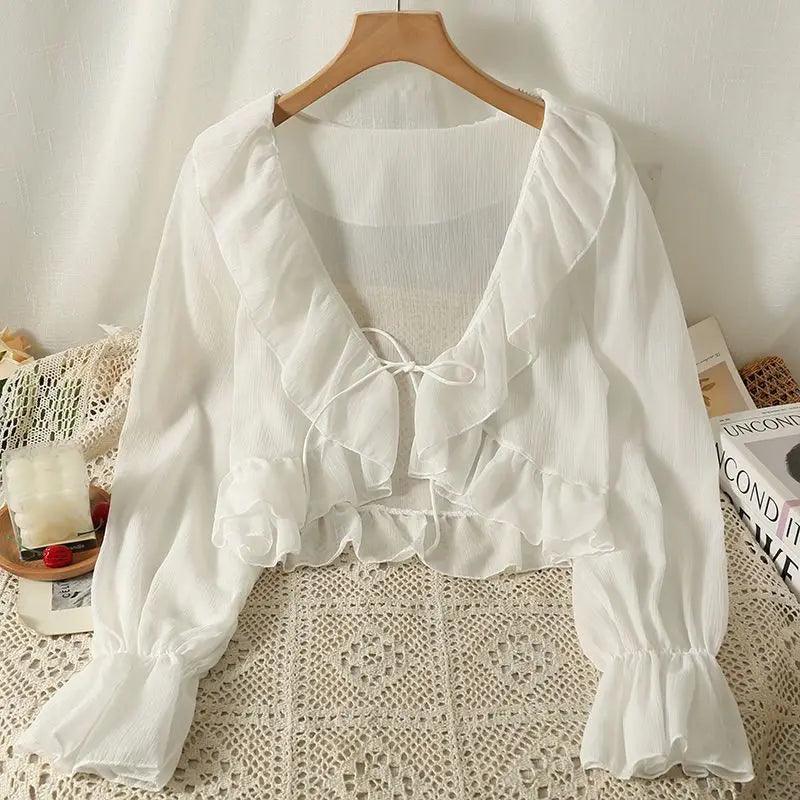 Camicia estiva in chiffon Belle Époque