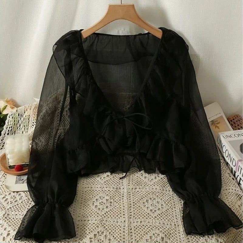 Camicia estiva in chiffon Belle Époque
