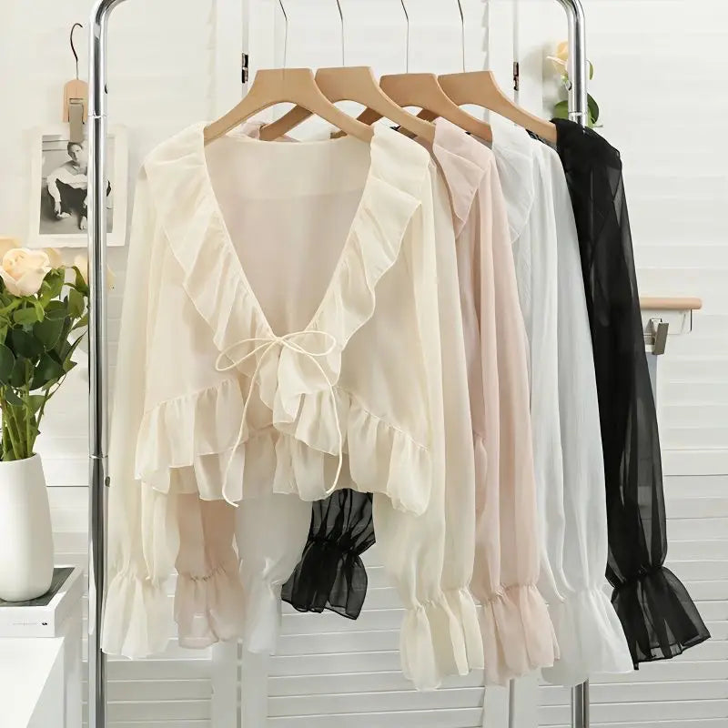 Camicia estiva in chiffon Belle Époque