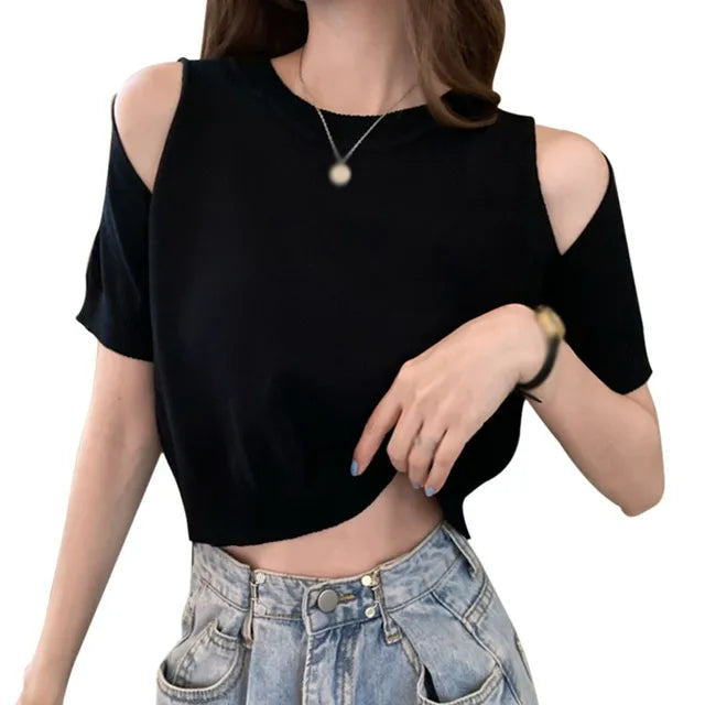 Lässige Schulterfreie Sommerbluse für Frauen