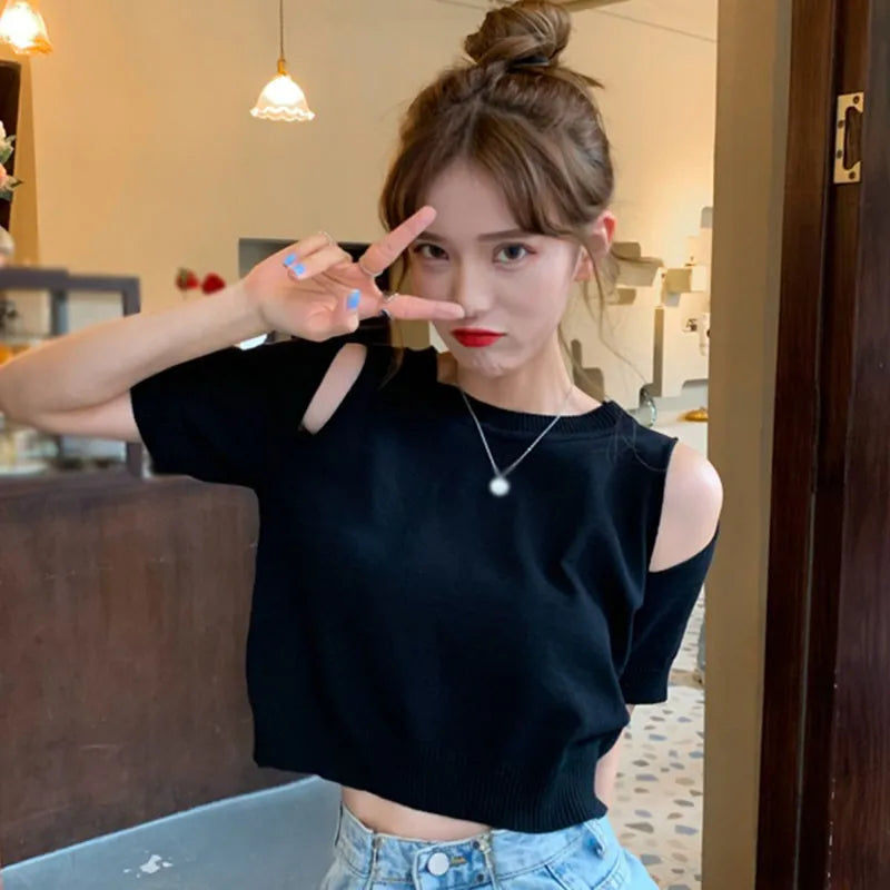 Casual Off-Shoulder Summer Blouse for Women