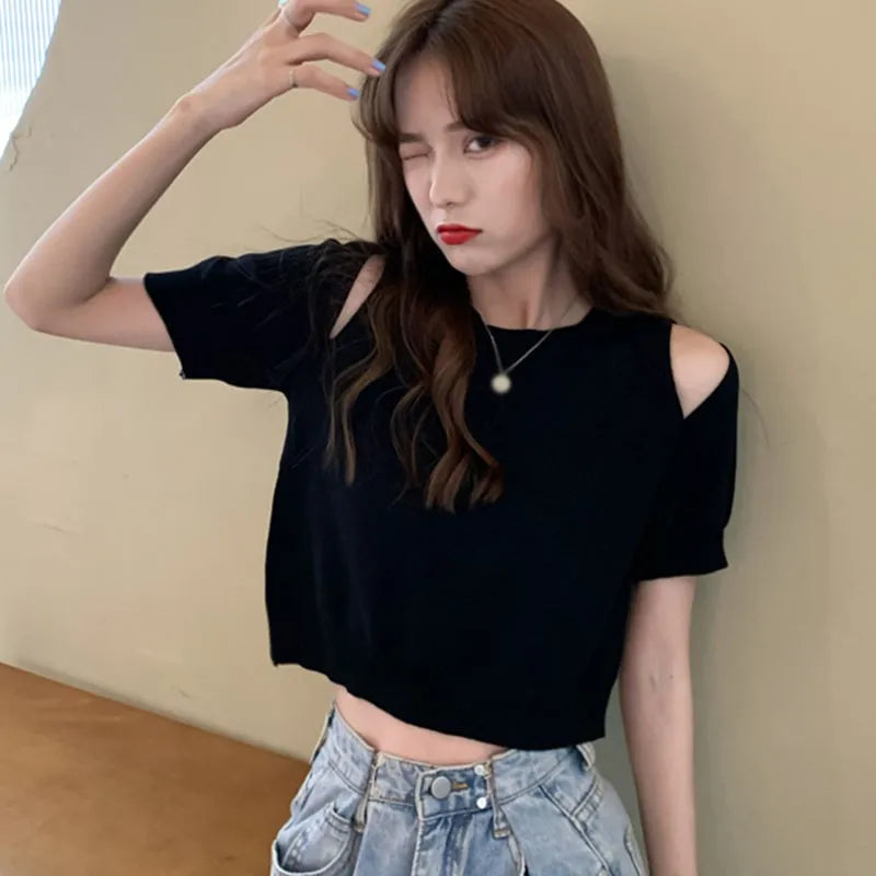 Casual Off-Shoulder Summer Blouse for Women