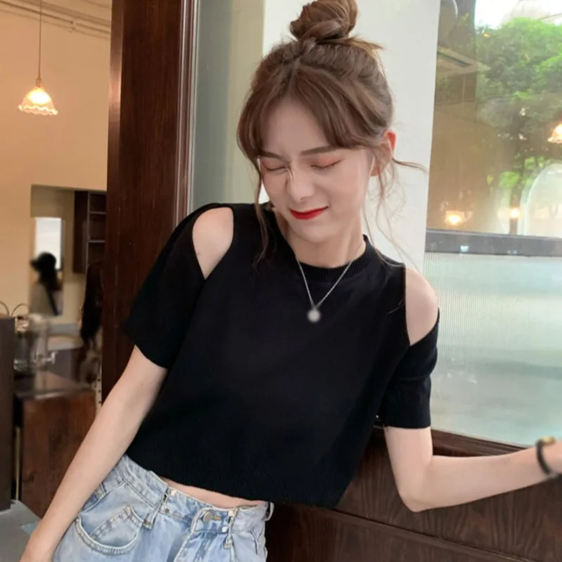 Casual Off-Shoulder Summer Blouse for Women