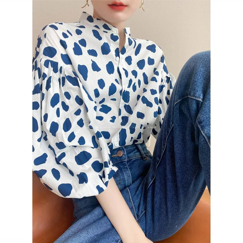 Exotische Slang Lente Chiffon Blouse
