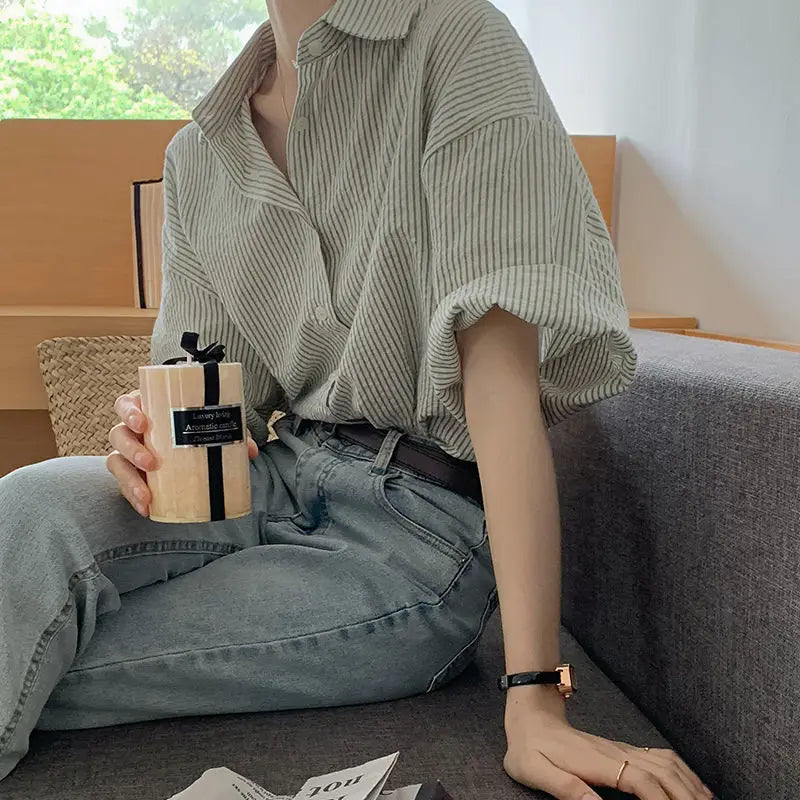 JeugdGlam Blusa di Chiffon Verde