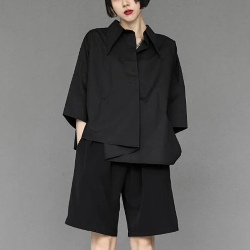Gotische Chiffon Bluse für Frauen