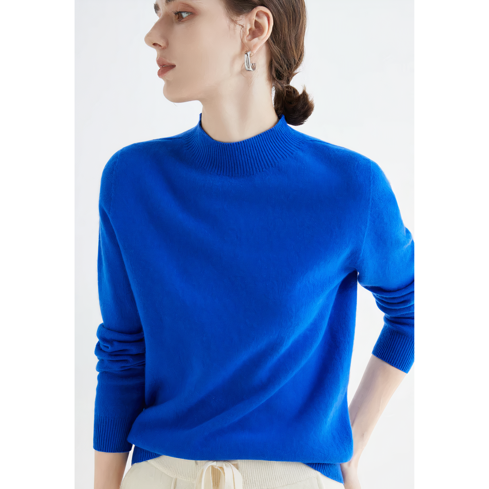 Kaschmir gestrickter Pullover - Velanora