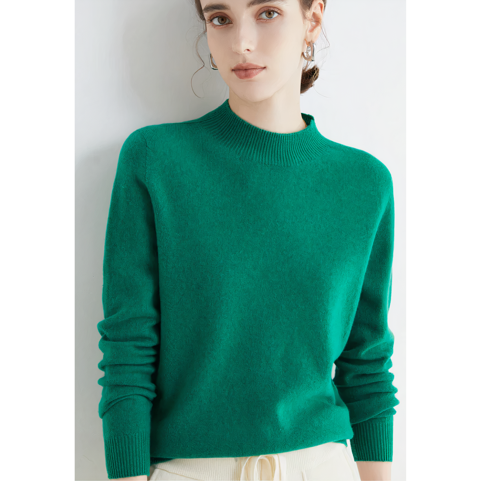 Kaschmir gestrickter Pullover - Velanora