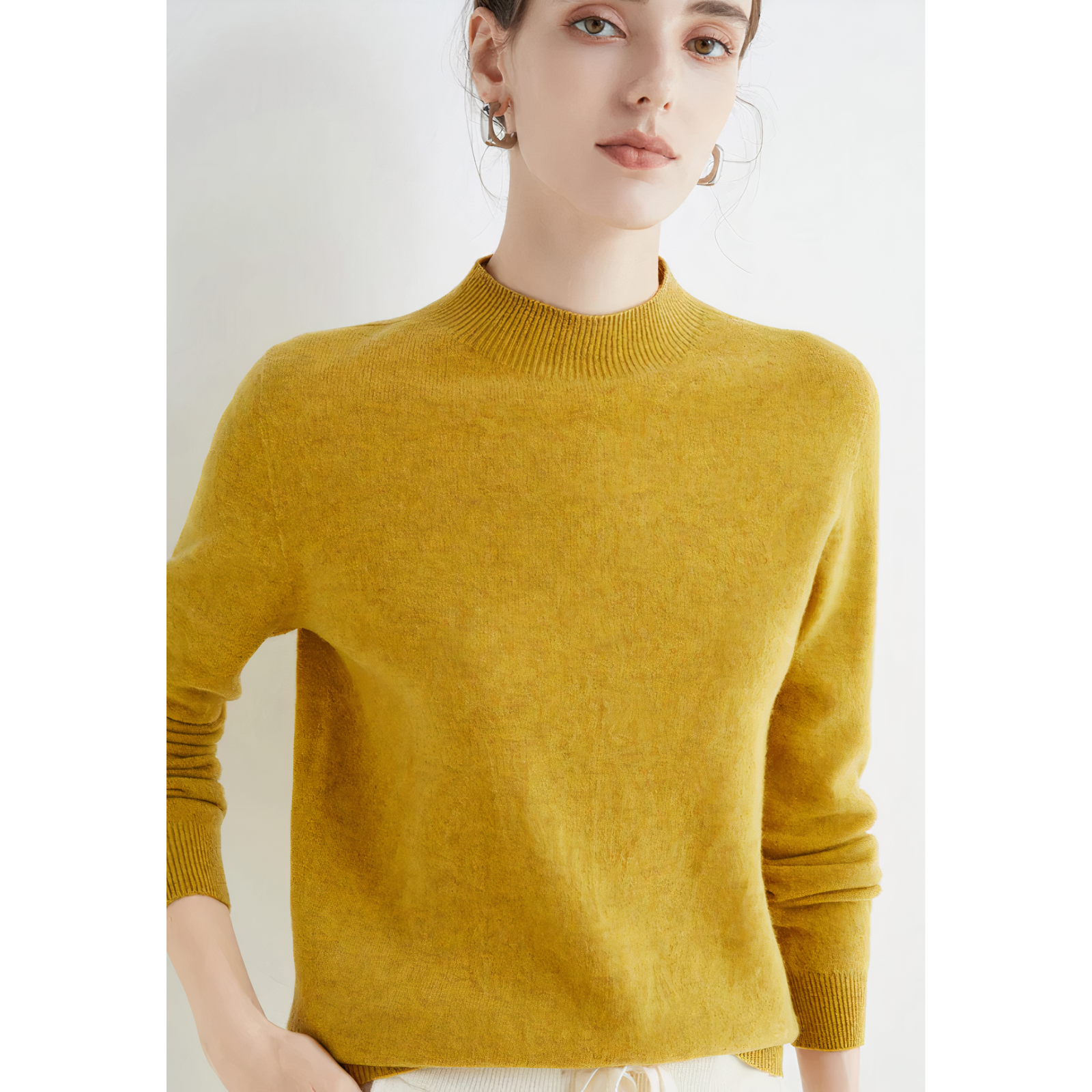 Kaschmir gestrickter Pullover - Velanora