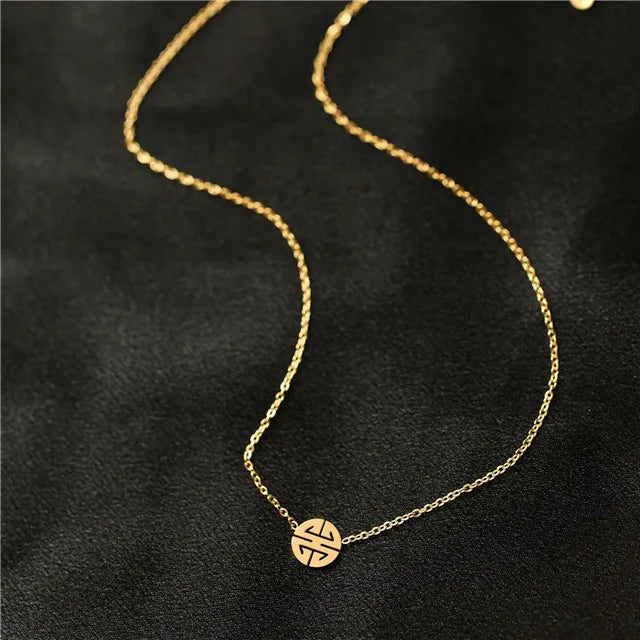 Betoverende Glanzende Gelukkig Woord Hanger Ketting