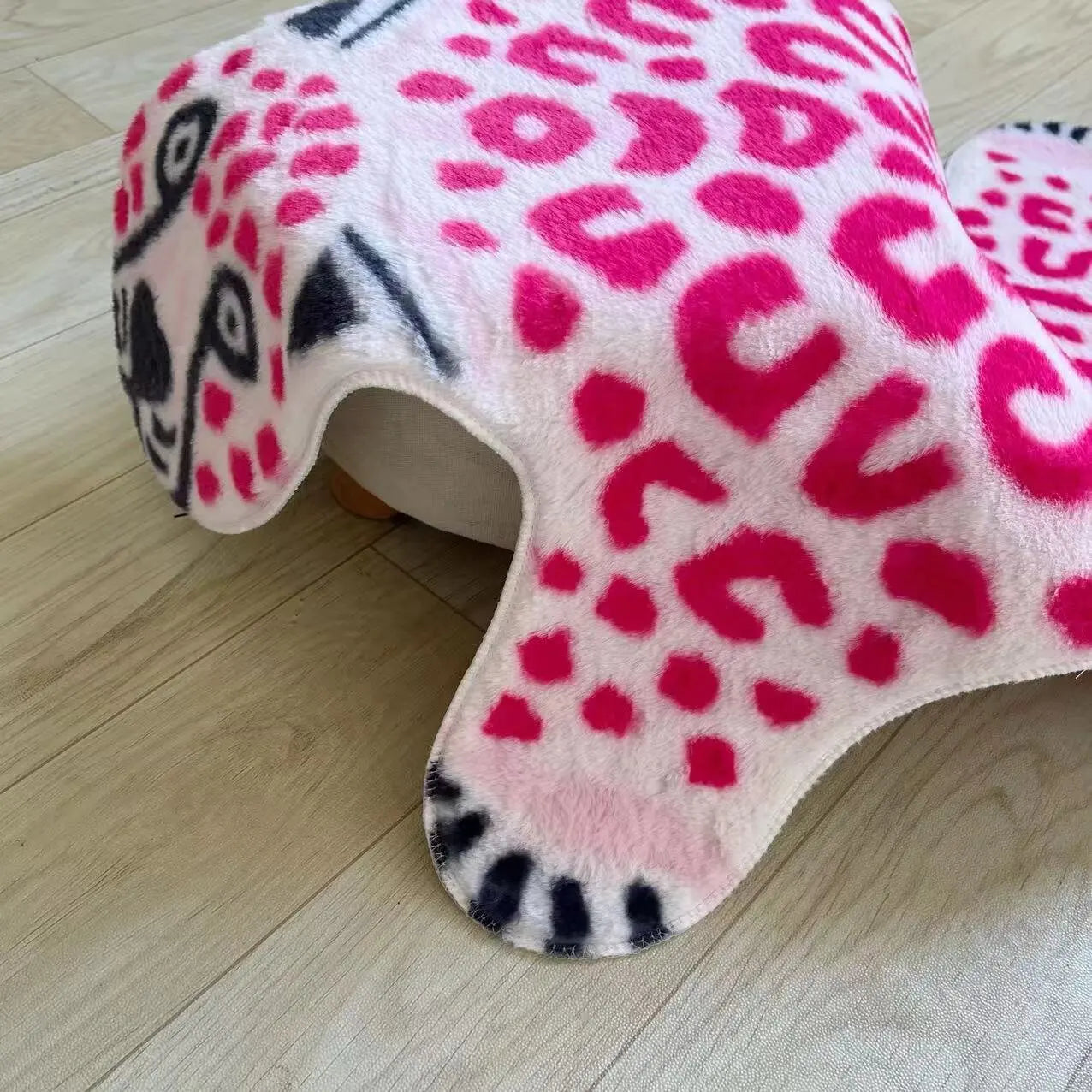 Zacht Anti-Rutsch Vloerkleed met Leopardenpatroon