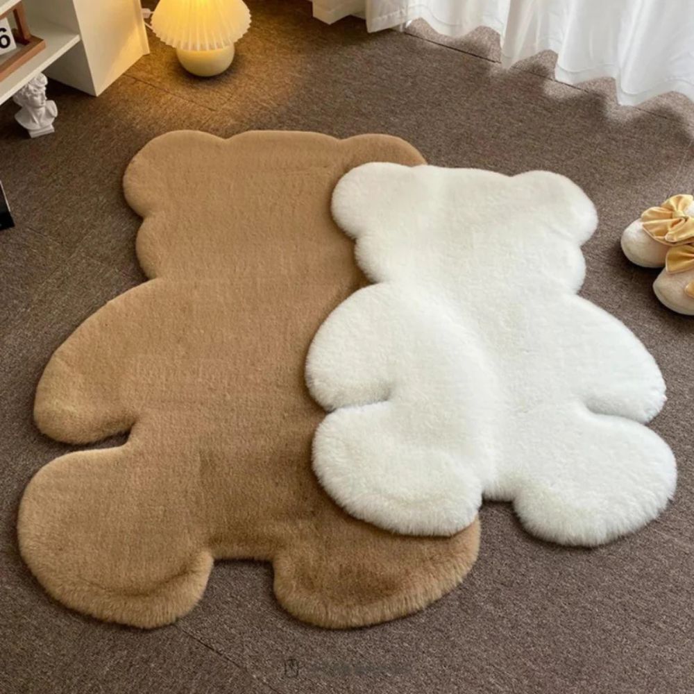 Morbido tappeto orso di peluche