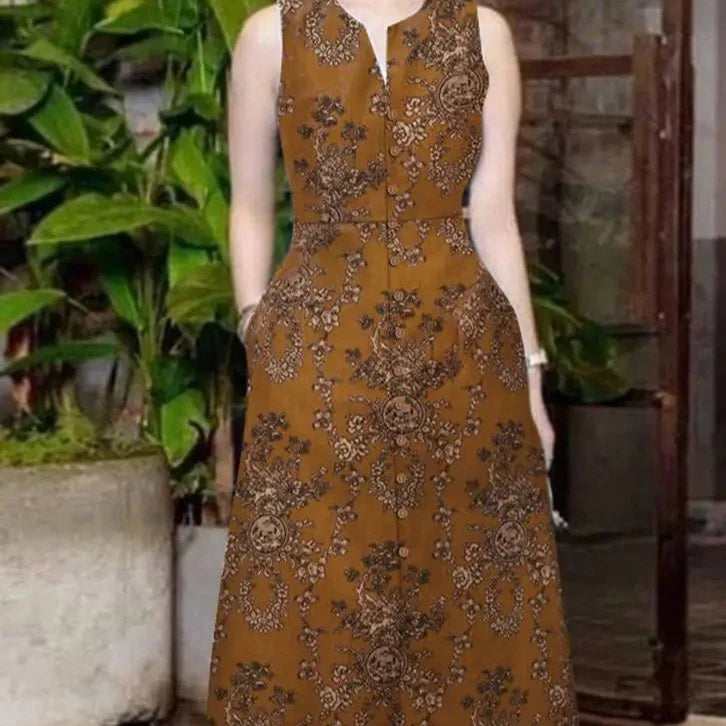 ZomerBries Vestito con Stampa Bohemien