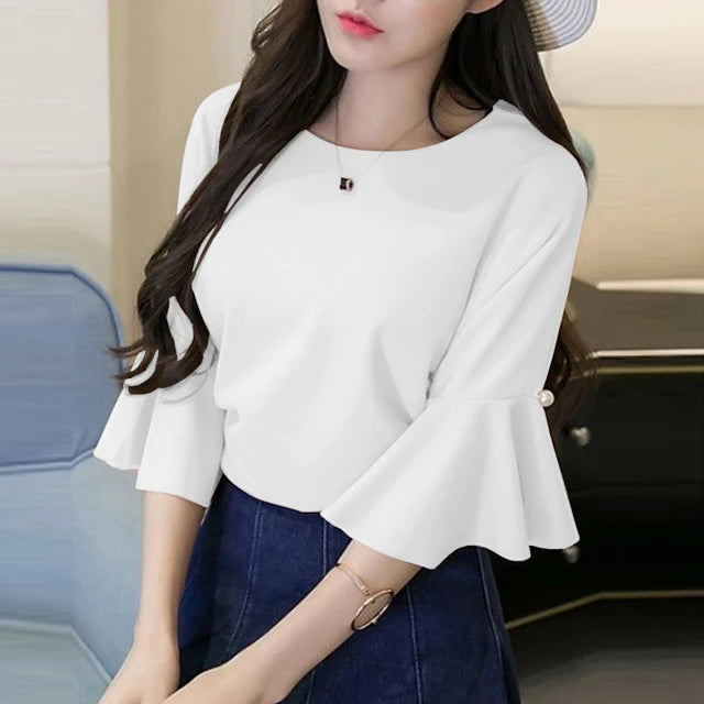 Zanzea Donna Elegante Blusa a Campana