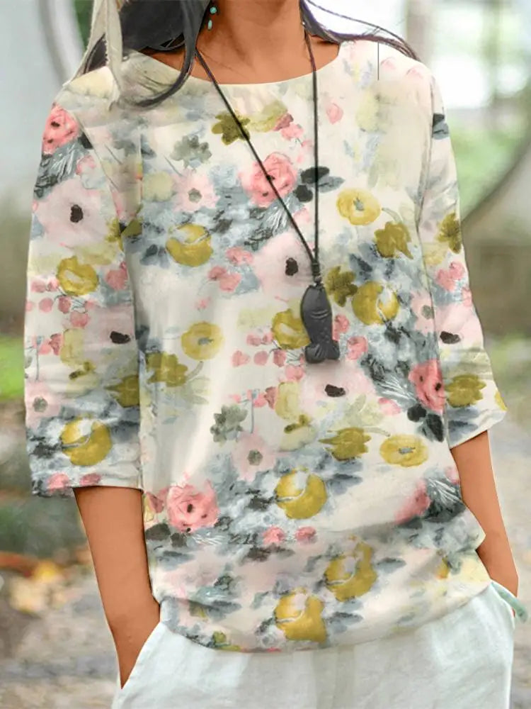 Azzurra Fashion Blumenbluse
