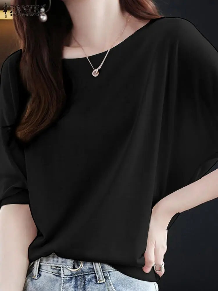 Zomerse Korte Mouw Blouse voor Dames