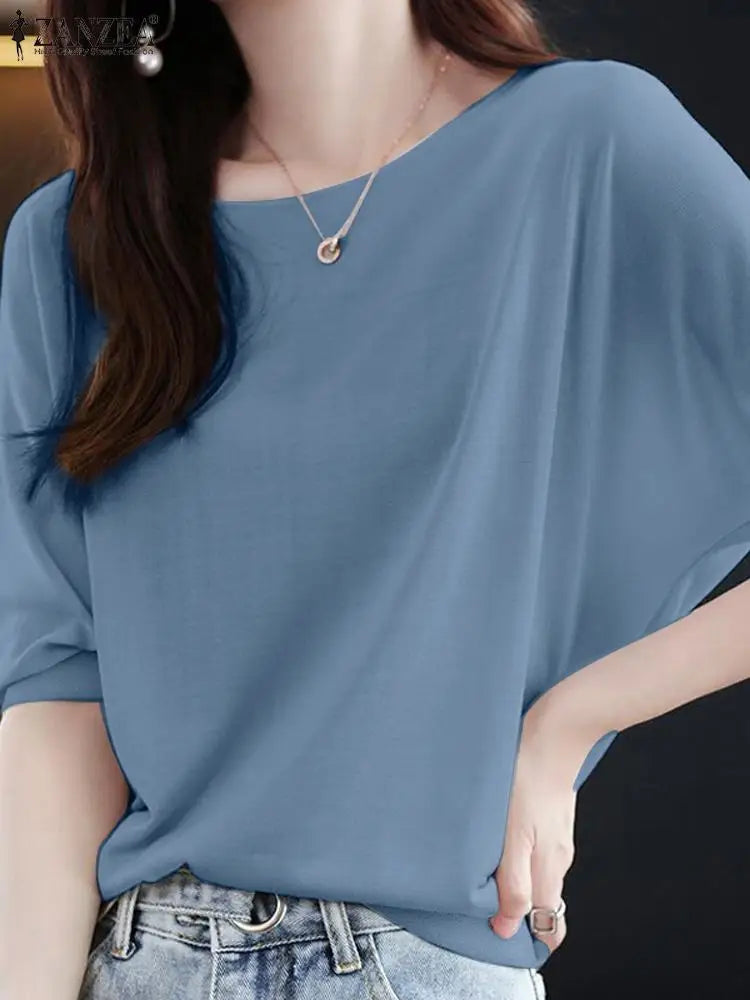 Zomerse Korte Mouw Blouse voor Dames