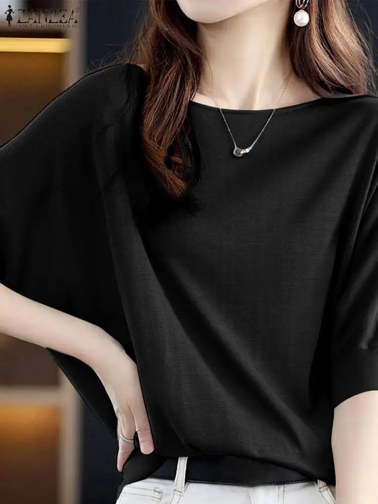 Zomerse Korte Mouw Blouse voor Dames