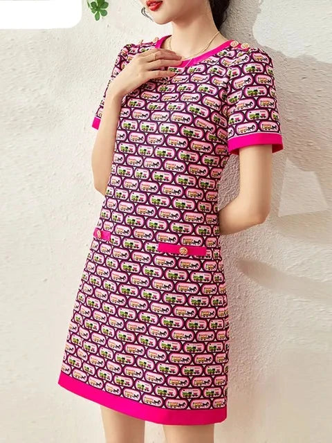 Zomer Casual Print Jurk voor Vrouwen