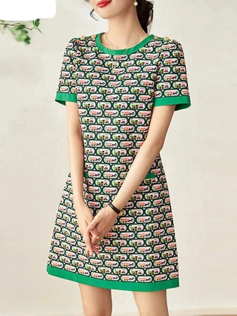 Zomer Casual Print Jurk voor Vrouwen