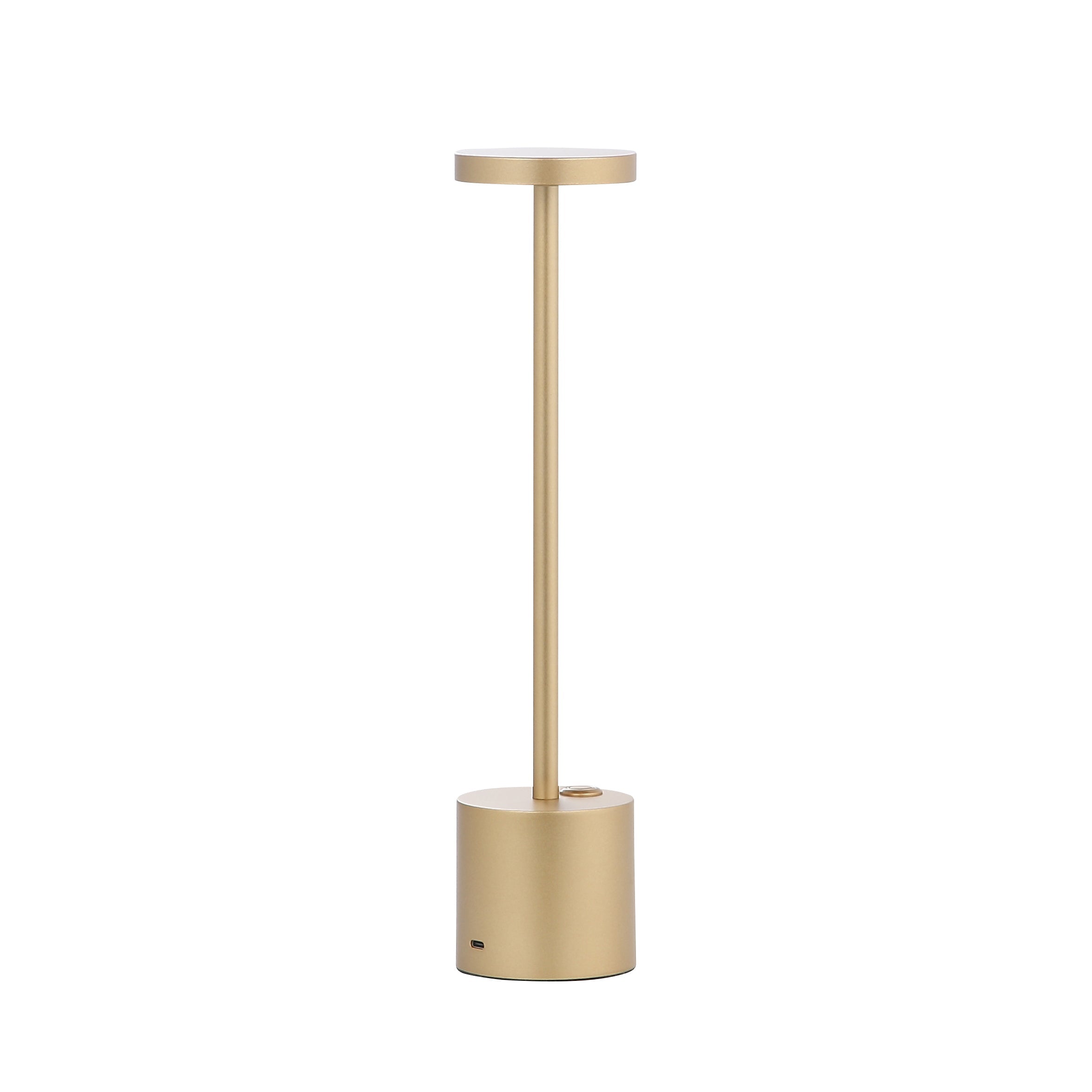 Zenlumo Bologna LED Tafellamp met elegant gouden afwerking, ideaal voor sfeervolle verlichting in elke ruimte.